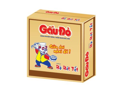 Thùng 30 gói mì Gấu Đỏ bò bít tết 63g - Hình ảnh 3