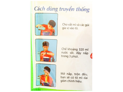 Thùng 30 gói mì Gấu Đỏ chay rau nấm 62g - Hình ảnh 5