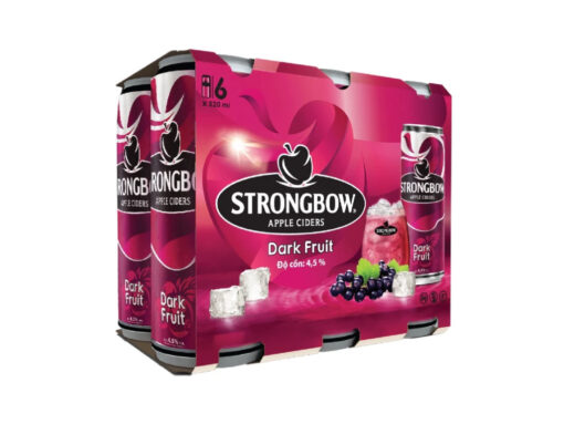 Lốc 6 lon Strongbow dâu đen 320ml - Hình ảnh 2