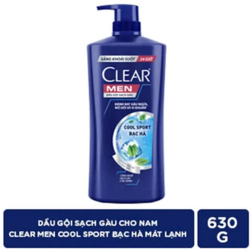 Dầu gội Clear Men bạc hà mát lạnh 612ml