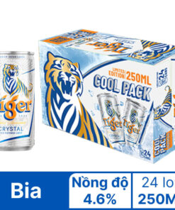 Thùng 24 lon bia Tiger Bạc 250ml