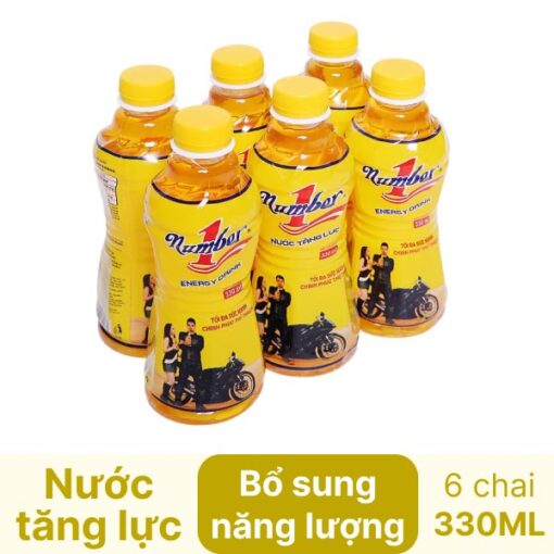 Lốc 6 chai nước tăng lực Number1 330ml