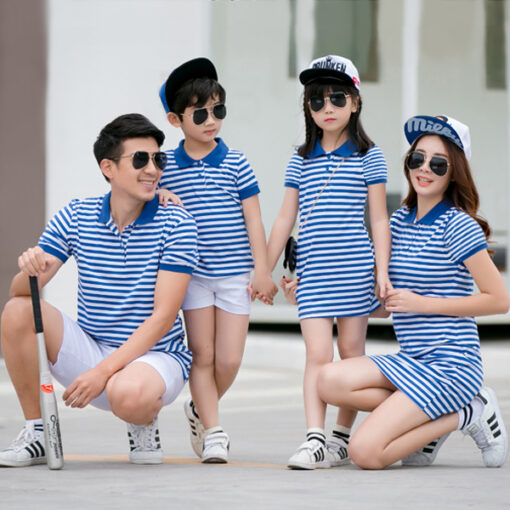 Áo váy gia đình sọc hạnh phúc 0910 - Hình ảnh 2