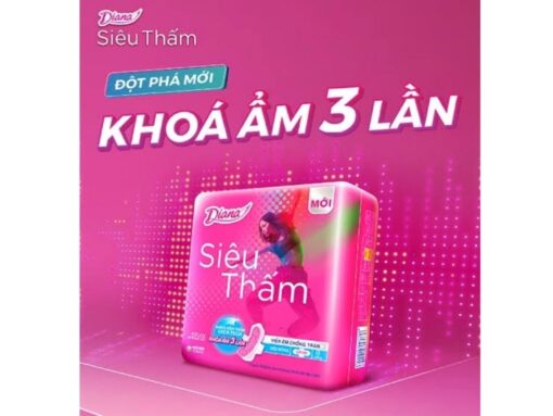 Băng vệ sinh Diana Maxi siêu thấm có cánh 8 miếng - Hình ảnh 2