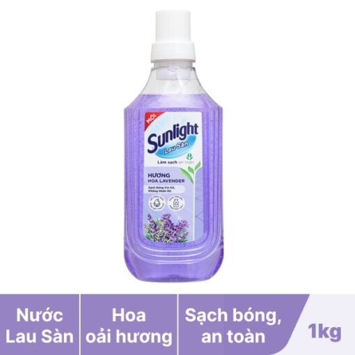 Nước lau sàn Sunlight tinh dầu thảo mộc hương lavender chai 1kg