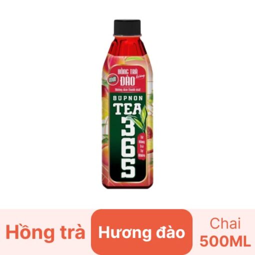 Hồng trà Tea365 hương đào chai 500ml