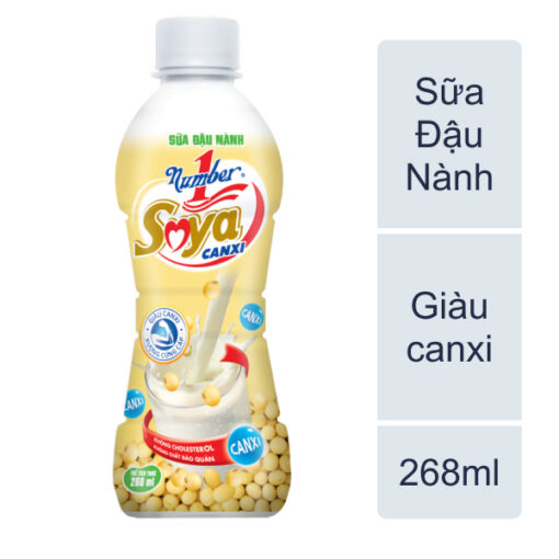 Sữa đậu nành Number1 Soya Canxi chai 268ml