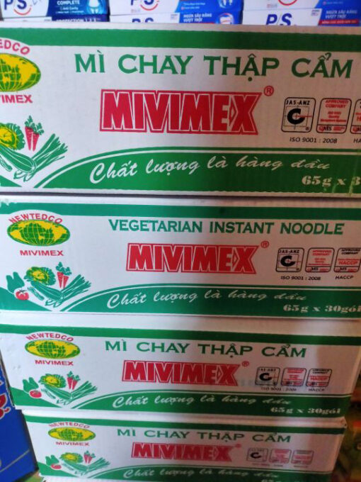 Thùng 30 gói Mì chay thập cẩm 65gam - Hình ảnh 3