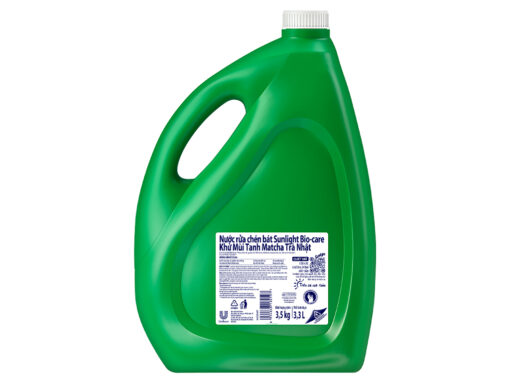 Nước rửa chén Sunlight khử mùi tanh matcha trà Nhật Can 3,5kg - Hình ảnh 3