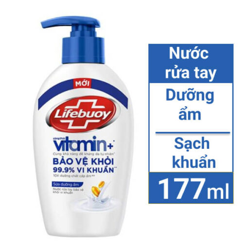Nước rửa tay Lifebuoy chăm sóc da chai 177ml