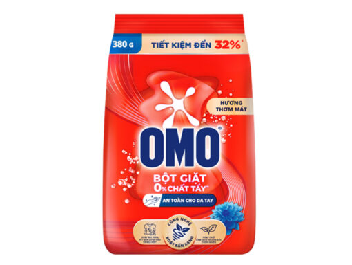 Bột giặt OMO công nghệ giặt xanh giúp xoáy bay vết bẩn loại bỏ mùi hôi túi 380g - Hình ảnh 4