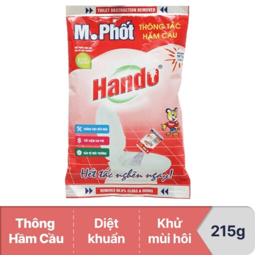 Bột thông tắc hầm cầu Hando gói 215g