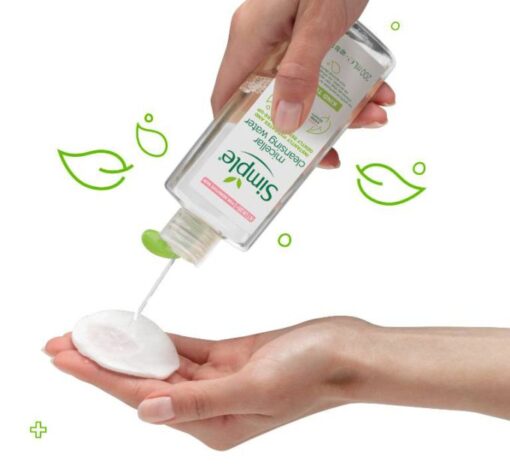 Combo Mua 2 chai Nước tẩy trang Simple Micellar làm sạch trang điểm vượt trội 200ml + tặng 1 chai ntt 200ml [CHÍNH HÃNG ĐỘC QUYỀN] - Hình ảnh 7