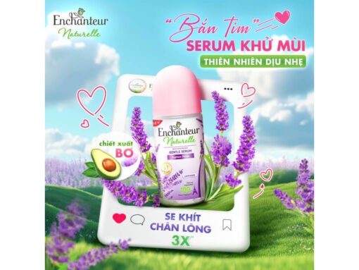 Lăn khử mùi Enchanteur Naturelle Gentle Serum se khít lỗ chân lông hương hoa oải hương 50ml - Hình ảnh 8