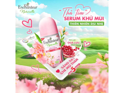Lăn khử mùi Enchanteur Naturelle Gentle Serum sáng da & mờ thâm hương hoa diên vỹ 50ml - Hình ảnh 6