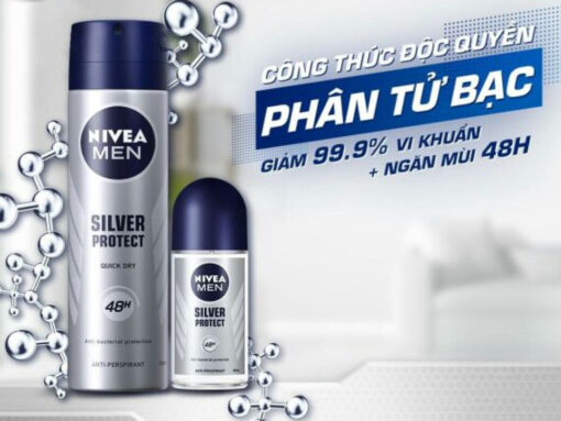 Lăn khử mùi Nivea Men Silver Protect phân tử bạc 50ml - Hình ảnh 6