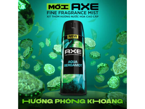 Xịt ngăn mùi AXE Aqua Bergamot hương nước hoa 135ml