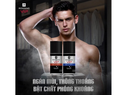 Lăn khử mùi Romano VIP Vision ngăn mồ hôi 50ml - Hình ảnh 2