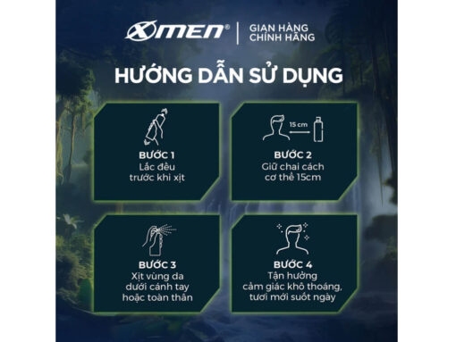 Lăn khử mùi cho nam X-Men Amazon Hunt 50ml - Hình ảnh 2