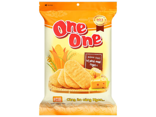Bánh gạo ngọt vị phô mai ngô One One gói 118g - Hình ảnh 2