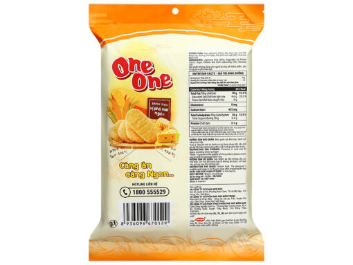 Bánh gạo ngọt vị phô mai ngô One One gói 118g - Hình ảnh 3