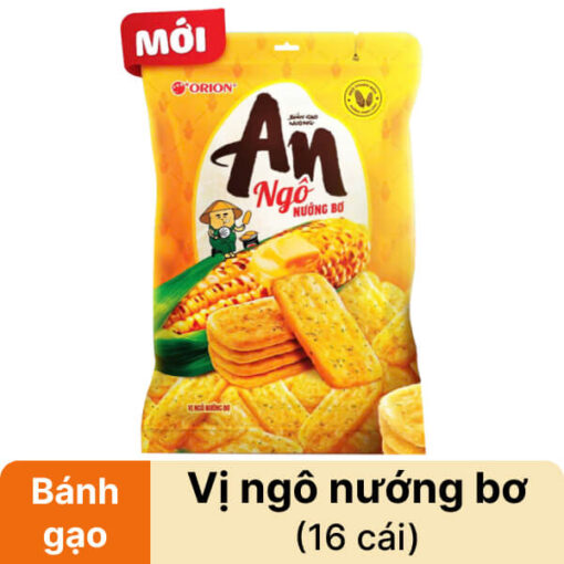 Bánh gạo nướng vị ngô nướng bơ Orion An gói 120g
