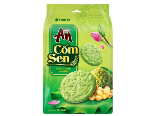 Bánh gạo nướng cốm sen Orion An gói 168g (12 gói) - Hình ảnh 2