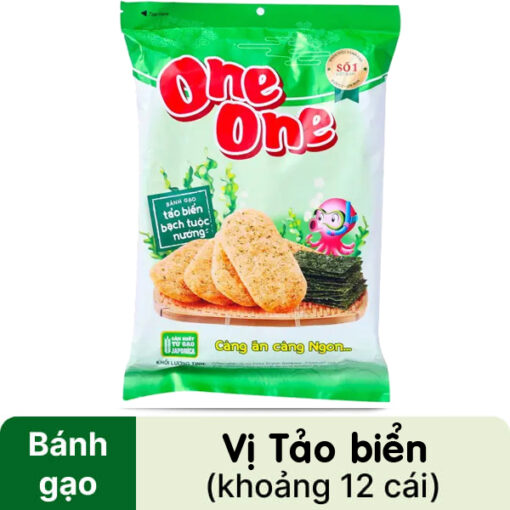Bánh gạo tảo biển bạch tuộc nướng One One gói 104g