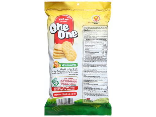 Bánh gạo vị tôm nướng One One gói 150g - Hình ảnh 4