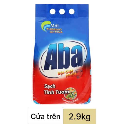 Bột giặt nhiệt Aba sạch tinh tươm túi 2.9kg