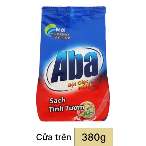 Bột giặt nhiệt Aba sạch tinh tươm túi 380g