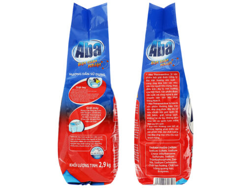 Bột giặt nhiệt Aba sạch tinh tươm túi 2.9kg - Hình ảnh 4