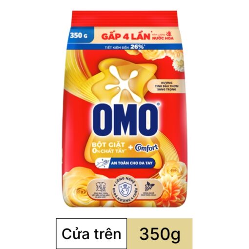 Bột giặt OMO Comfort tinh dầu thơm nồng nàn túi 350g