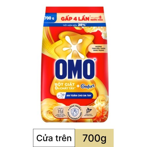 Bột giặt OMO Comfort tinh dầu thơm nồng nàn túi 700g