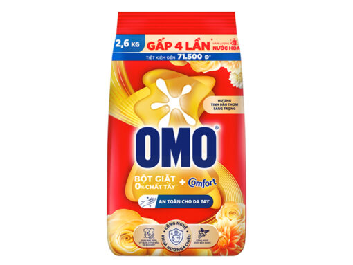 Bột giặt OMO Comfort tinh dầu thơm nồng nàn túi 2.6kg - Hình ảnh 6