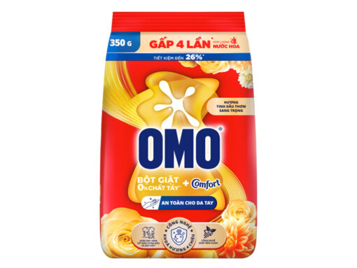 Bột giặt OMO Comfort tinh dầu thơm nồng nàn túi 350g - Hình ảnh 5