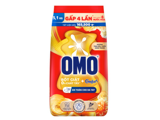 Bột giặt OMO Comfort tinh dầu thơm nồng nàn túi 5.1kg - Hình ảnh 2
