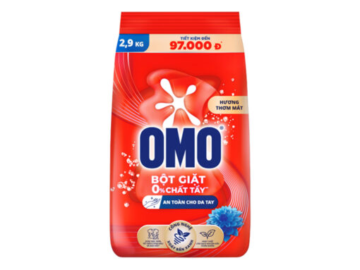 Bột giặt OMO công nghệ giặt xanh giúp xoáy bay vết bẩn loại bỏ mùi hôi túi 2.9kg - Hình ảnh 5