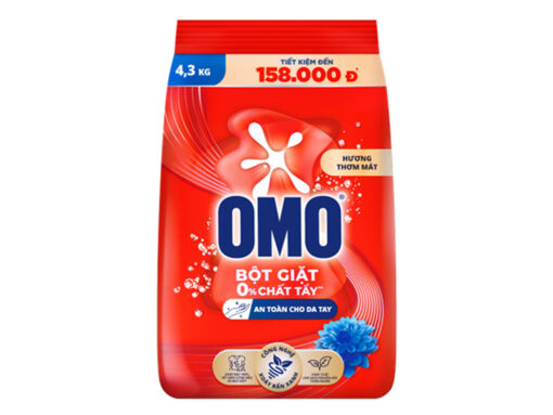 Bột giặt OMO công nghệ giặt xanh giúp xoáy bay vết bẩn loại bỏ mùi hôi túi 4.3kg - Hình ảnh 4