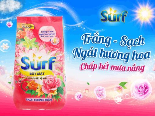 Bột giặt Surf ngát hương xuân túi 5.5kg - Hình ảnh 3