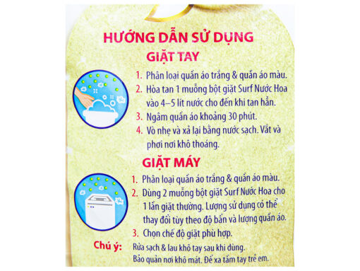 Bột giặt Surf nước hoa duyên dáng trắng sạch ngát hương túi 5.3kg - Hình ảnh 5
