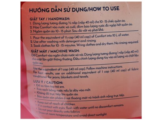 Nước xả vải Comfort hương nước hoa thiên nhiên quyến rũ túi 3.1 lít - Hình ảnh 4