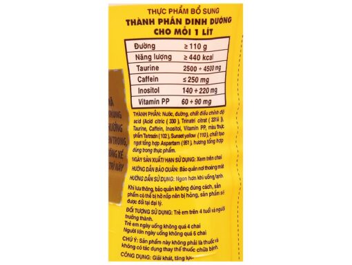 Nước tăng lực Number1 330ml - Hình ảnh 3