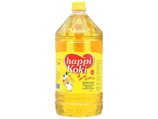 Dầu ăn cao cấp Happi Koki can 2 lít - Hình ảnh 2