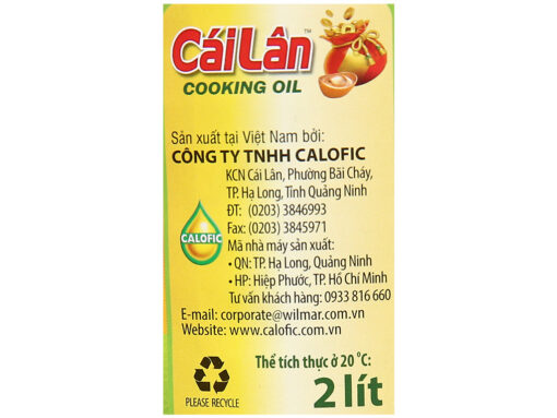 Dầu thực vật tinh luyện Cái Lân can 2 lít - Hình ảnh 5