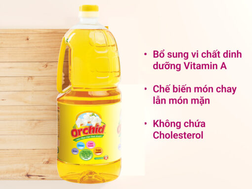 Dầu thực vật tinh luyện Orchid can 2 lít