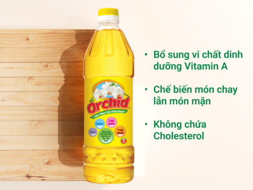 Dầu thực vật tinh luyện Orchid chai 1 lít