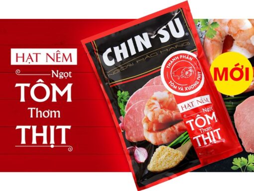 Hạt nêm Chinsu ngọt tôm thơm thịt gói 900g