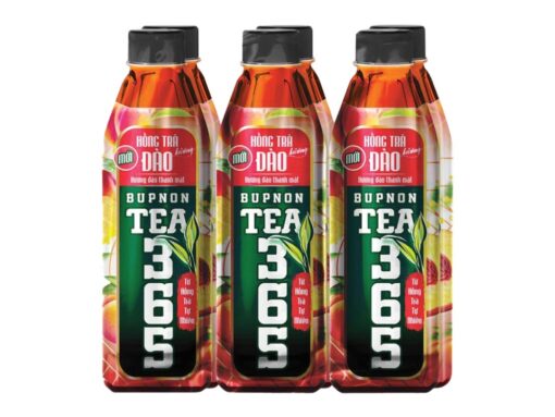 Lốc 6 chai hồng trà Tea365 hương đào chai 500ml - Hình ảnh 4
