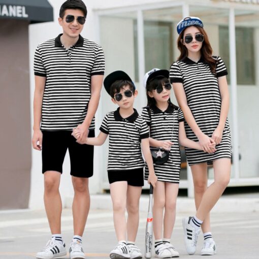 Áo váy gia đình sọc hạnh phúc 0910 - Hình ảnh 3